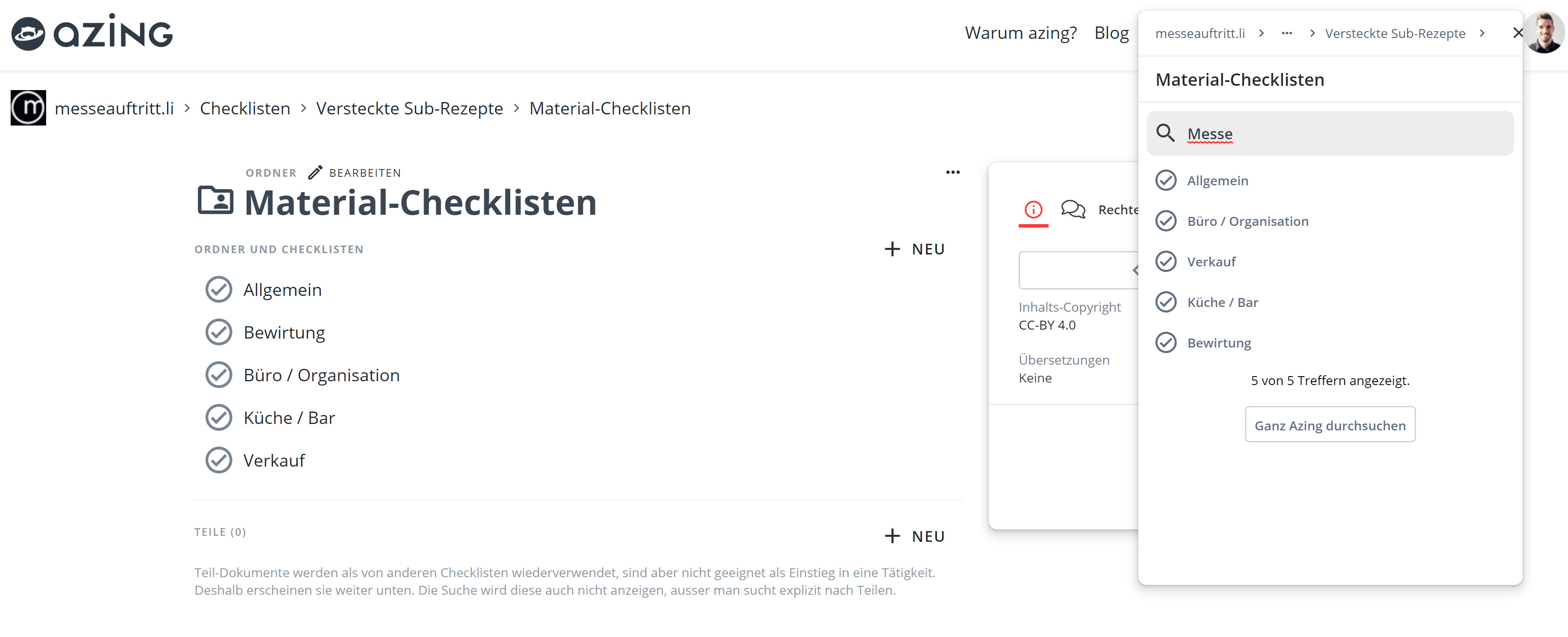 Innerhalb eines Ordners suchen